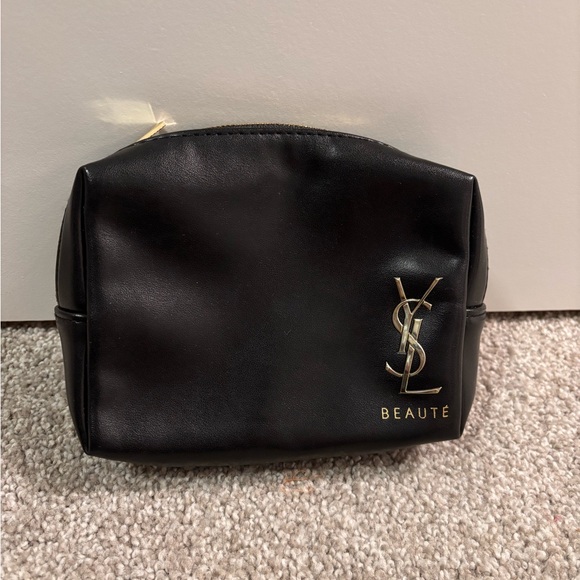 Yves Saint Laurent YSL Beauty Makeup Cosmetic Bag Travel Pouch Black - Picture 2 of 5